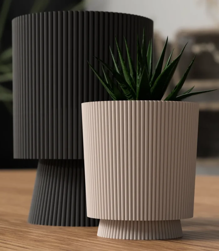 Modern Planter with drip container